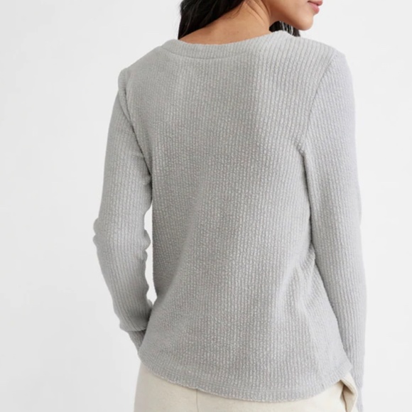 Amour Ver Pia Cloud Rib Top XS Dove Grey - Picture 2 of 7